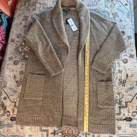 Lauren Ralph Lauren Wool Blend 2XL New With Tags Knit Sweater Fall Cardigan - Picture 8 of 11